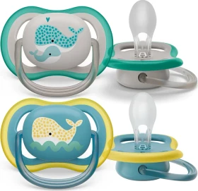 Philips Avent SCF349/24 Ultra Air Beruhigungsschnuller, 18+M, Silikon, wal, 2 Stück