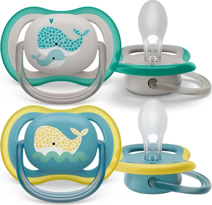 Philips Avent SCF349/24 Ultra Air Beruhigungsschnuller, 18+M, Silikon, wal, 2 Stück