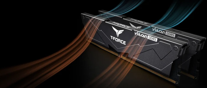 TeamGroup T-Force VULCAN schwarz UDIMM 32GB Kit, DDR5-6000, CL38-38-38-78, X8