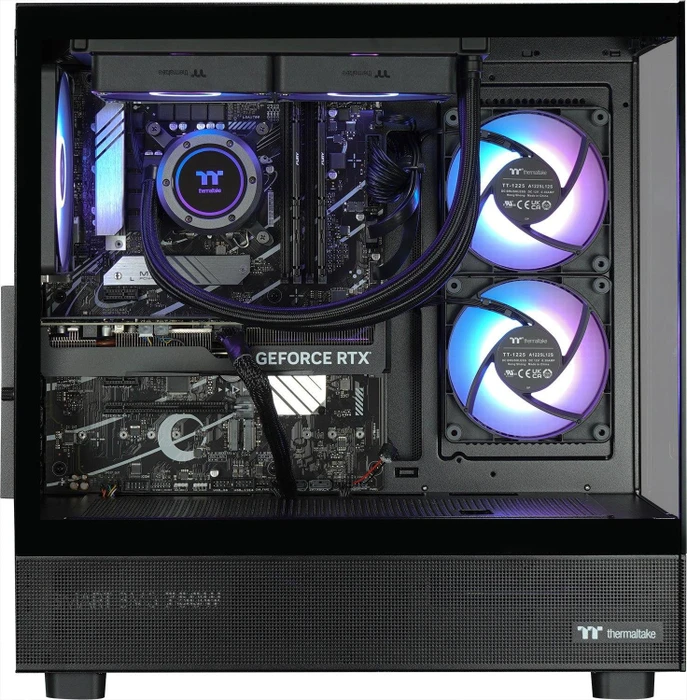 Thermaltake WaterFlow V270i, Black, Core i5-12600KF, 32GB RAM, 1TB SSD, GeForce RTX 4070 SUPER