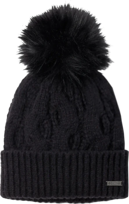 Columbia Boundless Days Cable Knit Pom Beanie schwarz