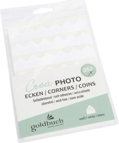 Goldbuch Fotoecken Crea weiß 252 Stück