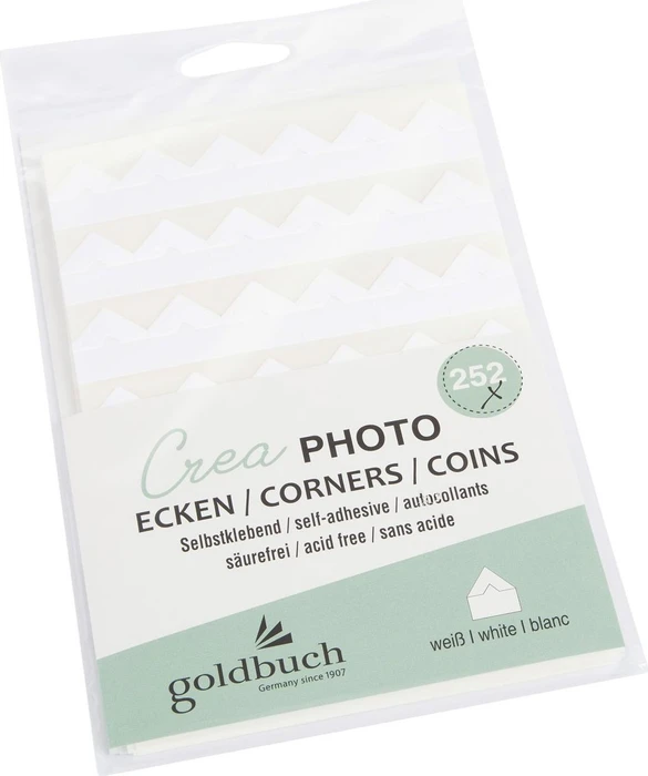 Goldbuch Fotoecken Crea weiß 252 Stück