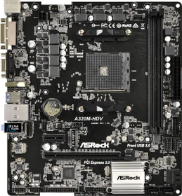 ASRock A320M-HDV (AMD AM4)
