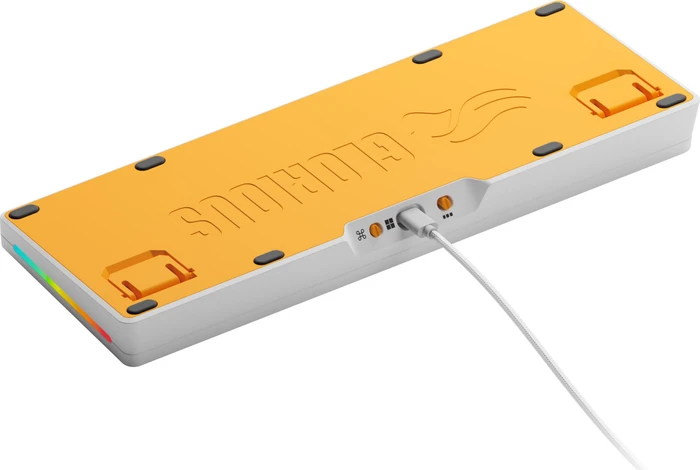 Glorious GMMK 3 HE 65% Pre-built Gaming Keyboard, weiß, LEDs RGB, Glorious Fox HE, USB, US