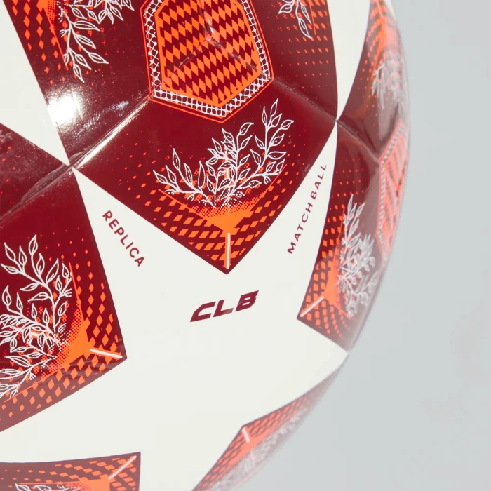 adidas UCL 2024/2025 Knockout Phase Club Fußball white/solar red/collegiate burgundy