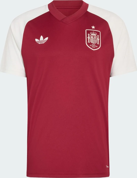 adidas FIFA WM 2026 Spanien Auswärts Aufwärmtrikot kurzarm team coll burgundy 2 (Herren)