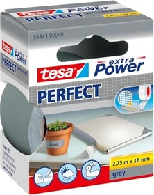 tesa extra Power Perfect grau, Gewebeband, 38mm/2.75m, 1 Stück