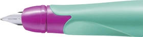 STABILO EASYbirdy Griffstück mit Ersatzfeder Anfänger RH, türkis/neonpink