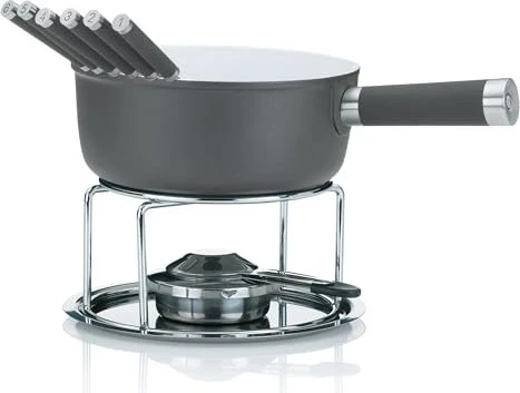 Kela Lancy Fondue-Set grau, 10-tlg.