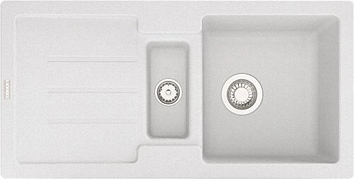 Franke Strata STG 651-86 Einbau Becken reversibel mit Ablauffernbedienung glacier