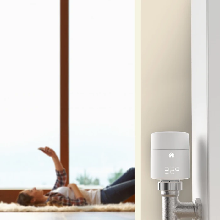 tado Smart Funk-Heizkörperthermostat Quattro Pack, vertikale Montage, Heizungssteuerung, 4er-Pack