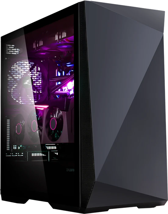 Zalman Z9 Iceberg_Black, schwarz, Glasfenster