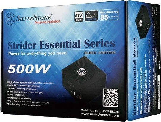 SilverStone Strider Essential Series 500W, ATX 2.4