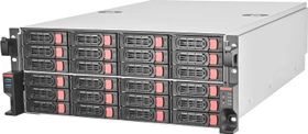 SilverStone RM43-324-RS, Rackmount Storage, schwarz/grau, 4HE, ATX
