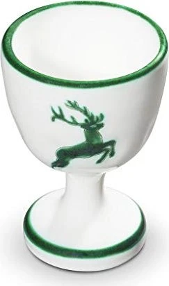 Gmundner Keramik Grüner Hirsch Eierbecher 4.9cm