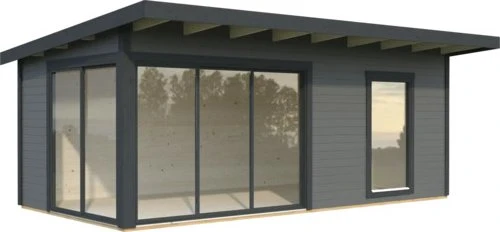 Palmako Andrea 17.1m² Slide Gartenhaus dunkelgrau/anthrazit