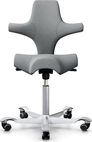 HAG Capisco 8106 Select Sattelstuhl, mittelgrau, Gestell silber