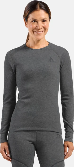 Odlo Active Warm Eco Funktionsshirt langarm steel grey melange (Damen)