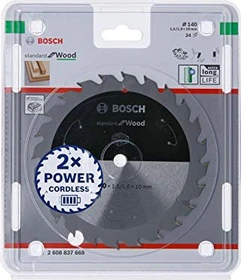 Bosch Professional Standard for Wood Kreissägeblatt 24Z, 140x1x10mm, 1 Stück