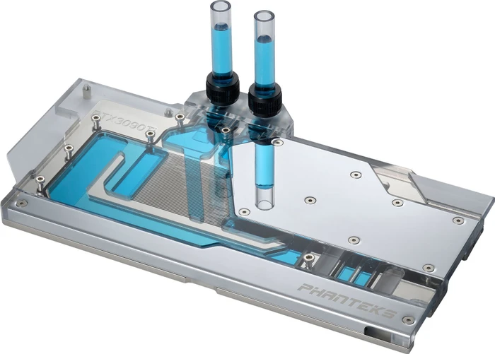 Phanteks Glacier G30 ASUS 3090 Ti Strix chrome, mit Backplate