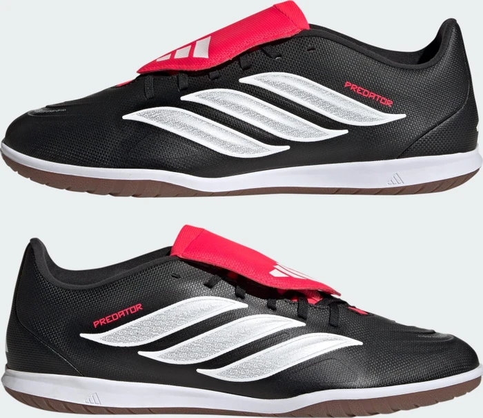 adidas Predator Club Sala Fold-Over Tongue IN core black/cloud white/lucid red (Herren)
