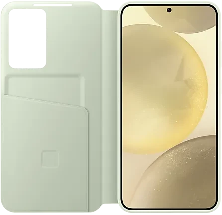 Samsung Smart View Wallet Case für Galaxy S24+ light green