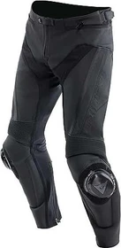 Dainese Delta 4 Motorradhose Leder Herren schwarz (verschiedene Größen)