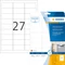 Herma Folienetiketten, 63.5x29.6mm, wetterfest, transparent, matt, 10 Blatt (270 Etiketten) Vorschaubild