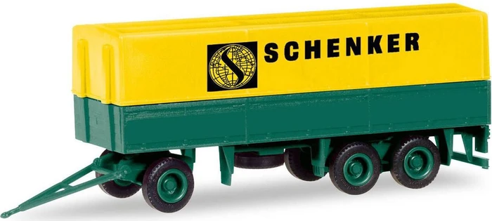 Herpa MiniKit Planen-Hänger 3-achs Schenker