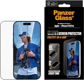 PanzerGlass Screen Protector Ultra-Wide Fit w. Fastfit In-A-Box für Apple iPhone 17