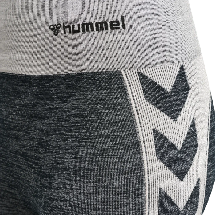 hummel CLEA Seamless Tight Hose lang black/white melange (Damen)