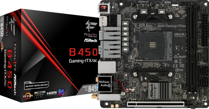 ASRock Fatal1ty B450 Gaming-ITX/ac (AMD AM4)