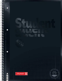 Brunnen Student Colour Code Collegeblock, A4, Lineatur 28, onyx, 80 Blatt