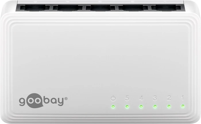 Wentronic goobay Desktop Gigabit Switch, 5x RJ-45