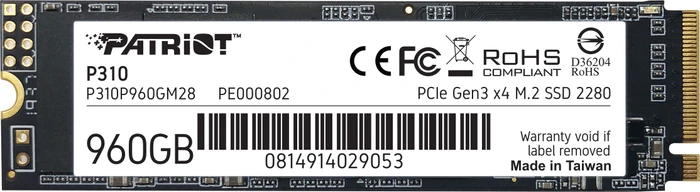 Patriot P310 SSD, M.2