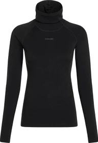 Icebreaker 300 MerinoFine Rollkragen Funktionsshirt langarm schwarz (Damen)