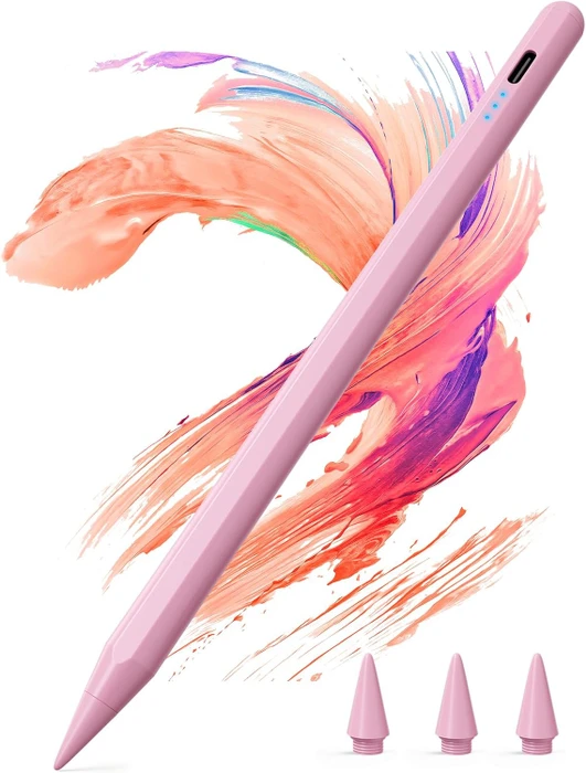 Kingone Stylus Pen Stift für iPad 2018-2026, rosa, USB-C