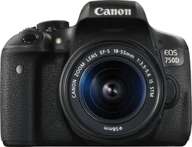 Canon EOS 750D mit Objektiv EF-S 18-55mm 3.5-5.6 IS STM