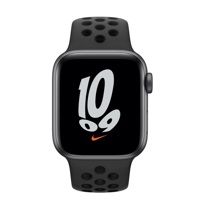 Apple Watch Nike SE (GPS) 40mm space grau mit Sportarmband anthrazit/schwarz