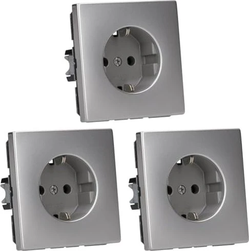 Jung Serie LS Steckdose Metallausführung 16A 250V, dark