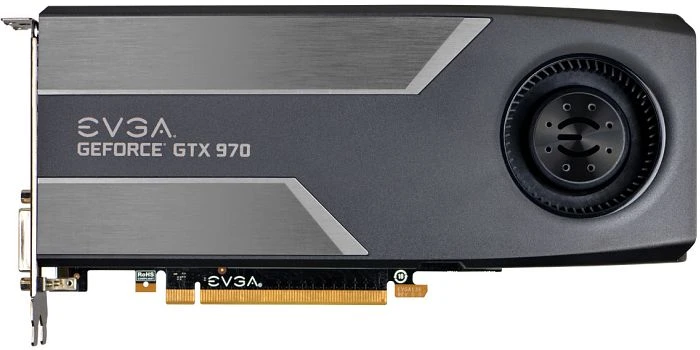 EVGA GeForce GTX 970 SuperClocked, 4GB GDDR5, 2x DVI, HDMI, DP
