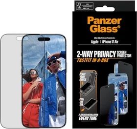 PanzerGlass Privacy Screen Protector Ultra-Wide Fit w. Fastfit In-A-Box für Apple iPhone Air