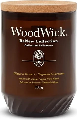 WoodWick ReNew Collection Ginger & Turmeric Duftkerze, 368g