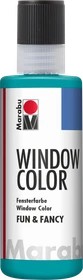 Marabu Window Color fun & fancy Malfarbe Glas/Porzellan, türkisblau, 80ml