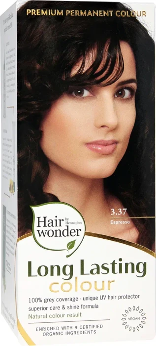 Henna Plus Long Lasting Colour Haarfarbe 3.37 Espresso, 100ml