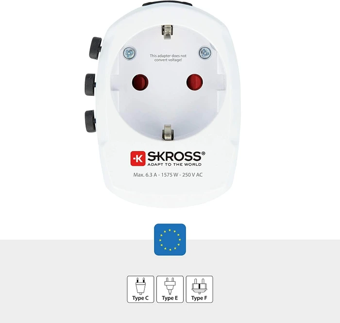 Skross World Travel Adapter Pro Light USB (2xA), 2x USB-A