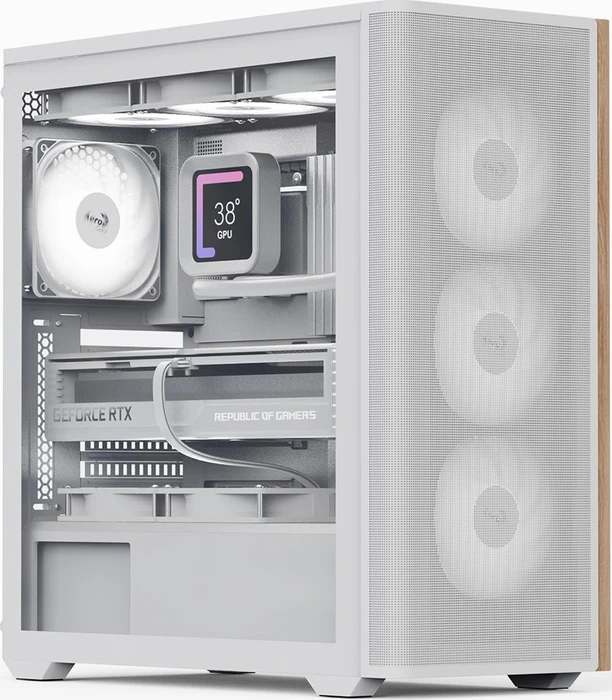 AeroCool D501A [V2] White, Glasfenster
