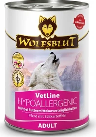 Wolfsblut VetLine, Hypoallergenic, mit Pferd und Süßkartoffeln, 2.37kg (6x 395g)