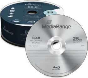 MediaRange BD-R 25GB, 6x, 25er Spindel